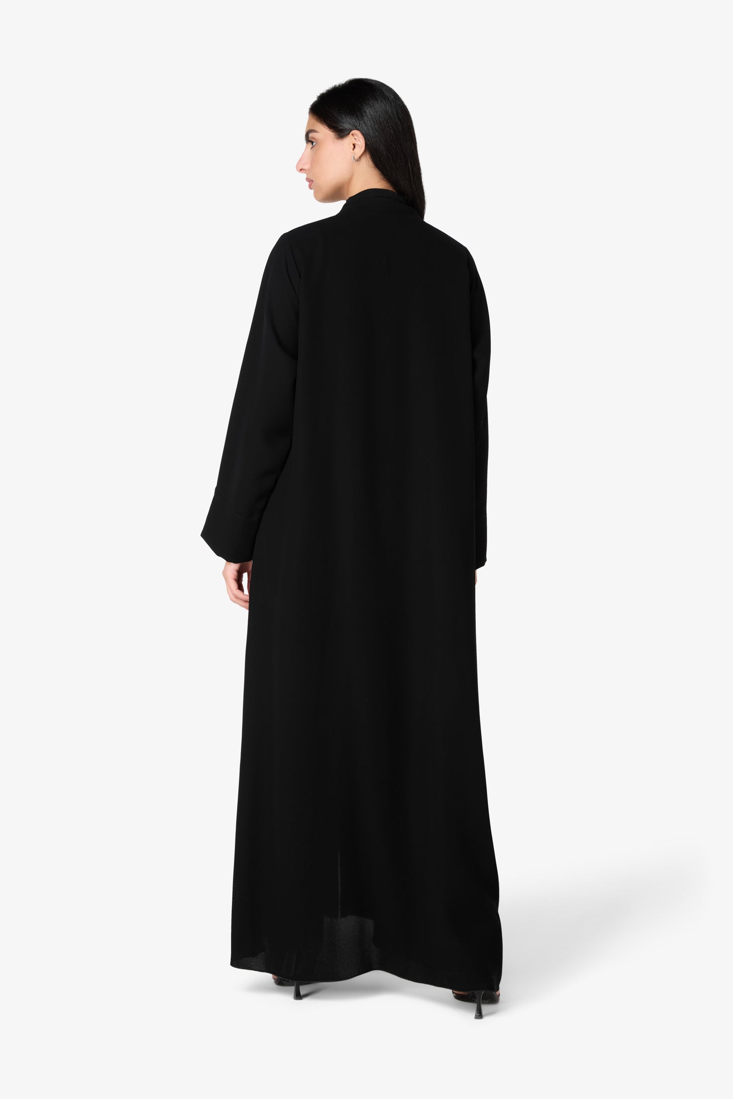 AMAALEEY | Classic Black Embellished Abaya