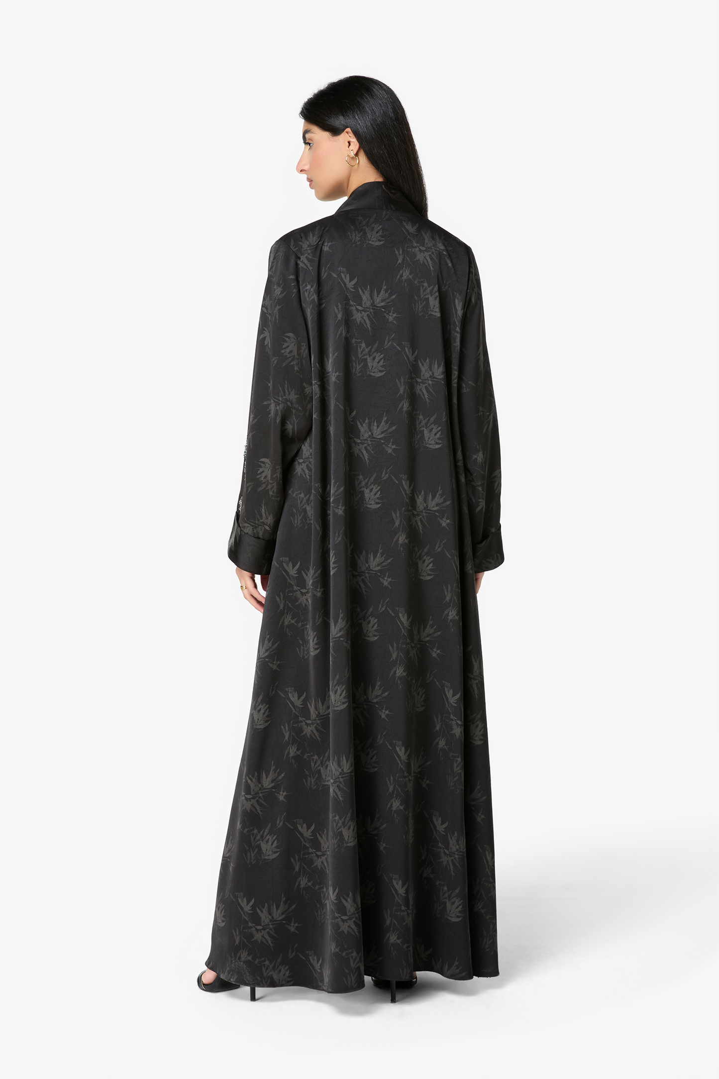 Black Jacquard Abaya