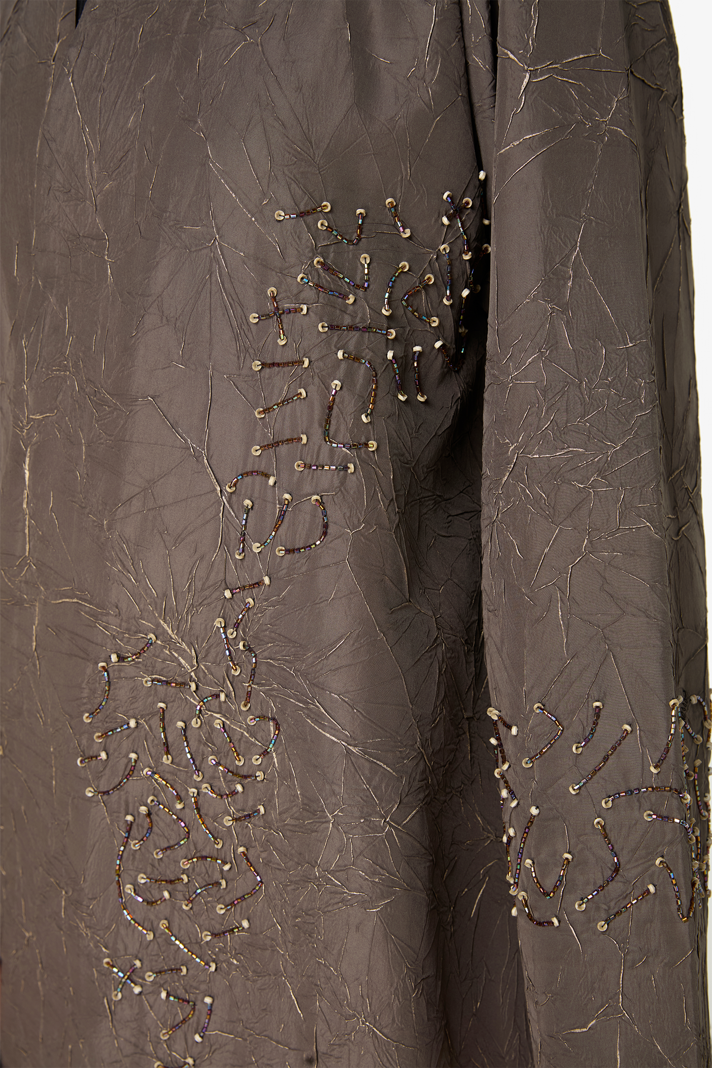 Luxurious Textured Abaya with Embellished Accents