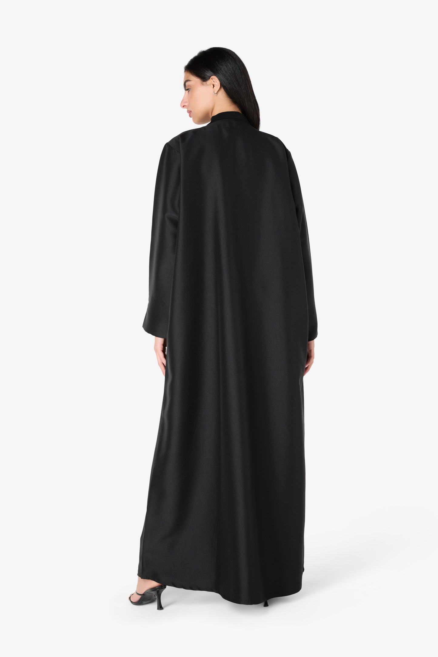 AMAALEEY | Black Floral Beaded Abaya