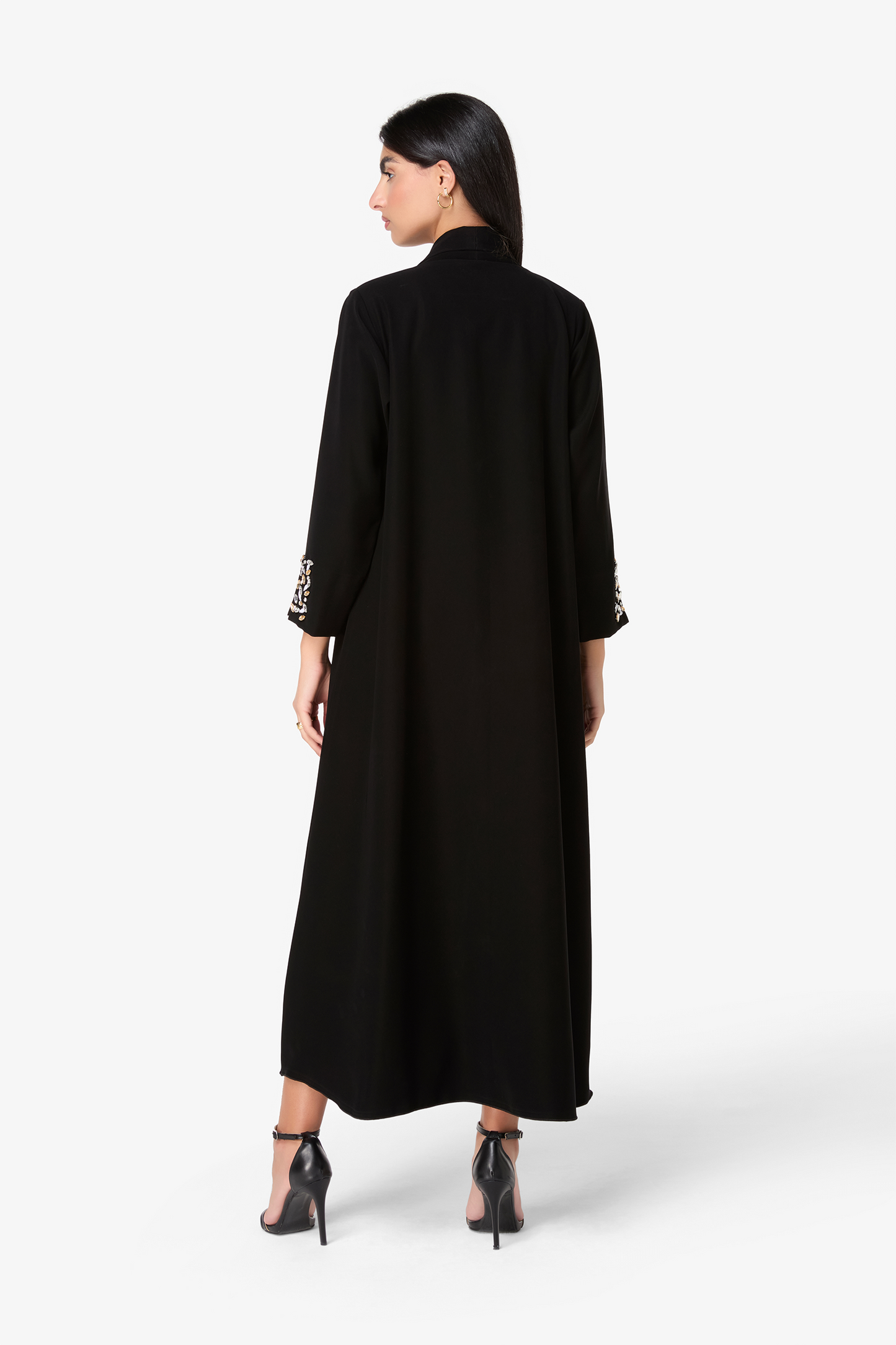 Sophisticated Black Embellished Abaya